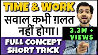 Time and Work Shortcut Trick to Solve Problems Quickly | समय और कार्य ट्रिक्स | Part 3
