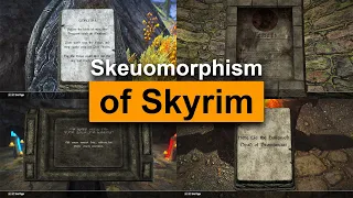 Skyrim Mod: Skeuomorphism of Skyrim - Immersive Plaque Reading Interface