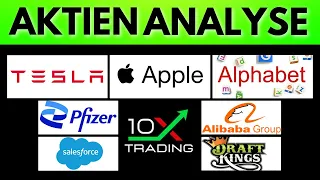 AKTIEN - Apple - Alphabet - Tesla - Alibaba - Salesforce - Pfizer - Draft Kings - Analyse Kursziele