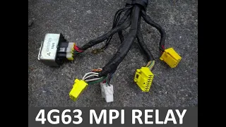 How to wire a 4g63 MPI Relay and the ECU & Fuel Pump. Wiring Diagram Below.