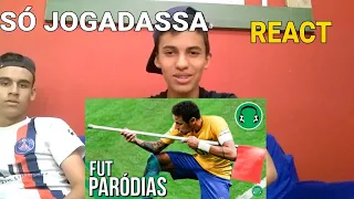 REAGINDO A FUTPARODIAS- AS MELHORES JOGADAS NA BANDEIRINHA DE ESCANTEIO/PARODIA É NOIS TEM UM CHARME