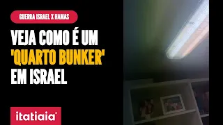 BRASILEIRO MOSTRA COMO É SEU QUARTO BUNKER EM ISRAEL