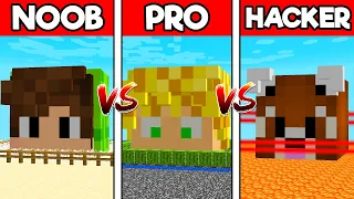 BASE SEGURA DE NOOB vs HACKER vs GOD CONTRA O CADRES NO MINECRAFT