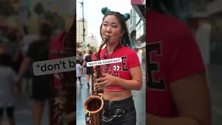 We got approached by a mall cop while busking near the Walk of Fame #2saxy #weare2saxy #hollywood