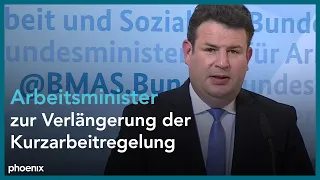 Kurzarbeit: Arbeitsminister Hubertus Heil zur Verlängerung der Regelung am 09.06.21