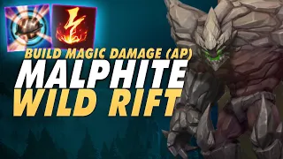 Malphite - Build AP Dari Nge-Feed Sampe Bisa One Shot - Malphite AP Wild Rift Indonesia