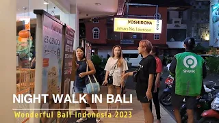 Night Walk  at Jl. Poppies lane 1 No. 2 Kuta Bali Indonesia | Walking With me