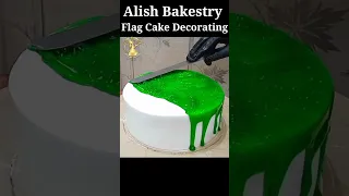 14 August Special Pak Flage Cake Decorating #shorts #independenceday #14agust