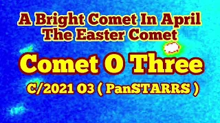 New  Comet Shining In The Sky: Comet C/2021 O3 ( PanSTARRS )