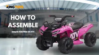 2023 6v Kids Ride On ATV assembly video