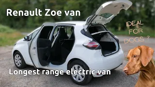 Renault Zoe ZE50 electric van review (decent range, size & specs)