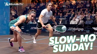 Raneem El Welily vs Camille Serme in Slow Motion! | 4K Slo-Mo Sunday 🎥