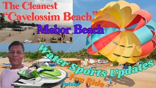 🌴South Goa🌴Goa🐬Cavelossim Beach 🏄Mobor Beach 💯Water Sports  #YouTube #Vlog  #Current Situation 2023