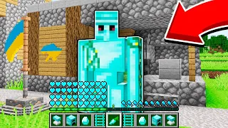 ЯК ГРАТИ ЗА ДІАМАНТОВОГО ГОЛЕМА У МАЙНКРАФТІ? Діамант minecraft