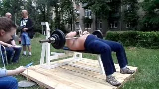 2. Андрей Гальцов жим лежа 100 кг на 78 раз / Andrey Galtsov Benchpressing 100kg x 78