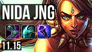 NIDALEE vs GRAGAS (JUNGLE) | 12/0/8, 4.9M mastery, 1400+ games, Legendary | KR Diamond | v11.15