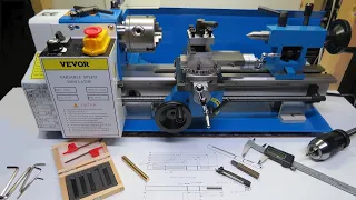 Mini Lathe Unboxing, Setup, Review & First Cut. VEVOR 7" X 12" Variable Speed