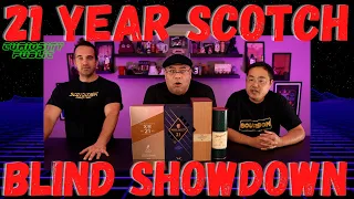 21 Year old Scotch Blind Challenge | Blend vs. Single Malt | Curiosity Public | #best21yearscotch