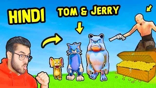 TOM & JERRY FUNNY Multiplayer 😂 | Ft. GABBAR & SAMBHA 😎 [HINDI] | Hitesh KS