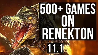 RENEKTON vs GNAR (TOP) | 4/1/9, 500+ games | KR Master | v11.1