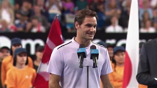 Belinda Bencic and Roger Federer winners speech (Final) | Mastercard Hopman Cup 2018
