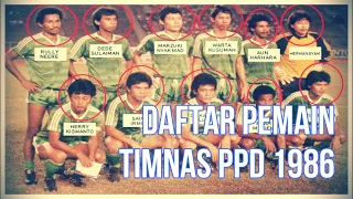 Daftar Pemain Tim Pra Piala Dunia PPD 1986