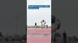 Bipedal bot achieves 100m world record