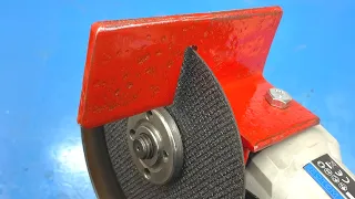 A BRILLIANT idea for a GRINDER! Safely cut metal with this device!