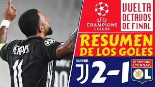 🌟 JUVENTUS vs LYON (2-1) · GOLES [Octavos de final – VUELTA] CHAMPIONS LEAGUE 2020 · GOL de CR7 🏆⚽️🔥