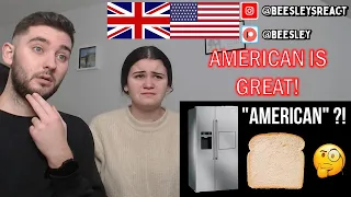 British Couple Reacts to Why Europeans Call These Things “AMERICAN” ???