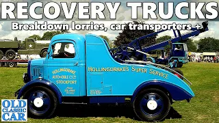 Classic recovery trucks, breakdown wagons, car transporters & beavertail lorries