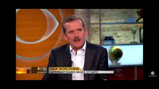 Chris Hadfield Canadian Astronaut says the world is "Flat gorgeous to see."