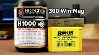 300 Win Mag - Berger 200.20X with H1000