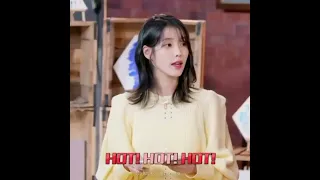 IU saying HOT HOT *Cutely* 💕