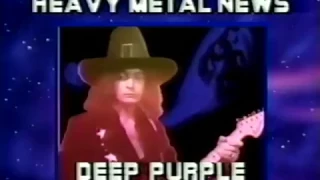 US TV announcing the return of Deep Purple in 1984 for Perfect Strangers