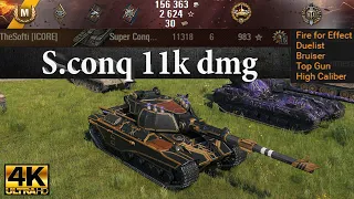 Super Conqueror video in Ultra HD 4K🔝 11318 dmg, 6 kills, 983 exp, 6220 block 🔝 World of Tanks ✔️