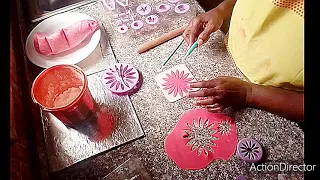 HOW TO MAKE GERBERA  DAISY  FOR CAKE DECORATION.