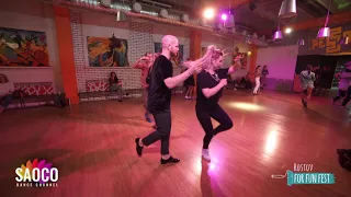 Dmitriy Samonov and Tatyana Rakhmetulova Salsa Dancing at Rostov For Fun Fest Monday 04.11.2019 (SC)