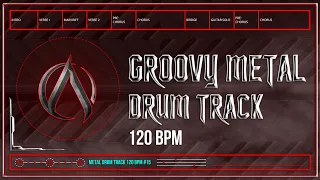 Groovy Metal Drum Track 120 BPM (HQ,HD)
