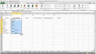 Webcast #4 INDIRECT Function - Gather Data From Multiple Tabs