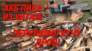 Аккумуляторная цепная пила из Китая...пилю пилой!