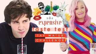 David Dobrik vs Iggy Azalea (& more!) Expensive Water Challenge! 💦 | Expensive Taste Test | Cosmo