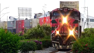 ¡ANDAN PERDIDAS! Ferromex DISTRITO LA BARCA: Trenes con LOCOMOTORAS FERROSUR en IRAPUATO, LINEA I