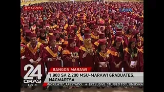 24 Oras: 1,900 sa 2,200 MSU-Marawi graduates, nagmartsa sa Iligan