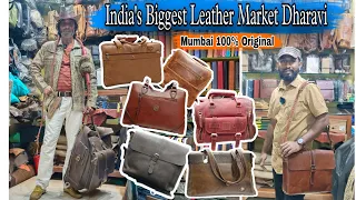 Asia's Biggest Leather Market Dharavi/ Mumbai/ Jacket/ Boot/Wallets/Purse/Laptop Bag/ belt/ Hunter