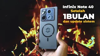 INFINIX NOTE 40 SETELAH 1 BULAN & UPDATE SISTEM ⚡ ADA BUG?