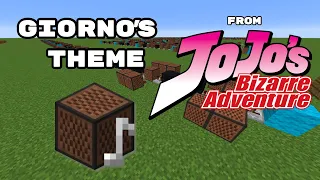 Minecraft: Giorno's Theme (Meme) with Note Blocks