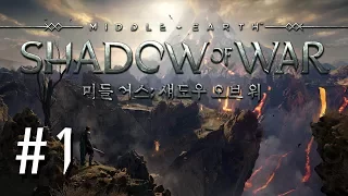 미들어스 - 쉐도우 오브 워 시작 합니닷! Middle Earth - Shadow of War #1