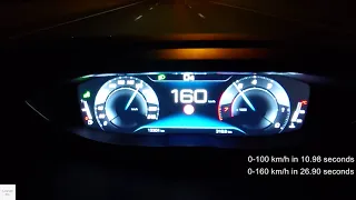 2020 Peugeot 5008 1.6 THP Acceleration : 0-100 km/h / 0-160 km/h / 60-100 km/h