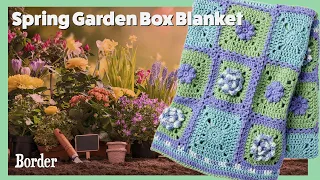 Left Hand: Border: Crochet Spring Garden Box Blanket